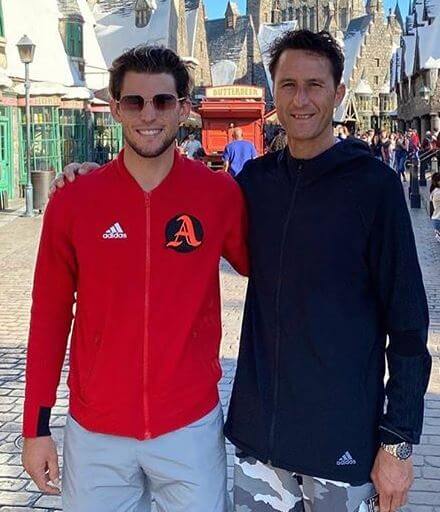 Wolfgang Thiem with his son, Dominic Thiem.